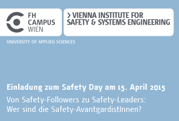 Einladung zum Safety Day am 15. April 2015