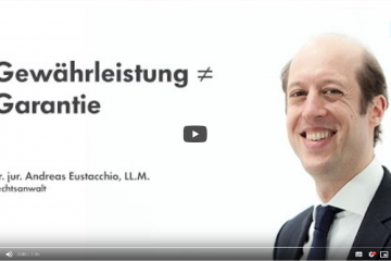 Wirtschaftsrecht I: Die Gewährleistung