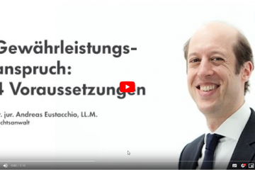 Wirtschaftsrecht I: Die Gewährleistung: Voraussetzungen