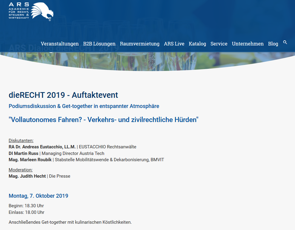 dieRECHT 2019 - Auftaktevent